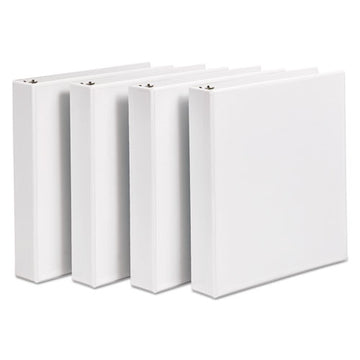 Avery® Durable View Binder With Durahinge And Slant Rings, 3 Rings, 1.5" Capacity, 11 X 8.5, White, 4-pack freeshipping - TVN Wholesale